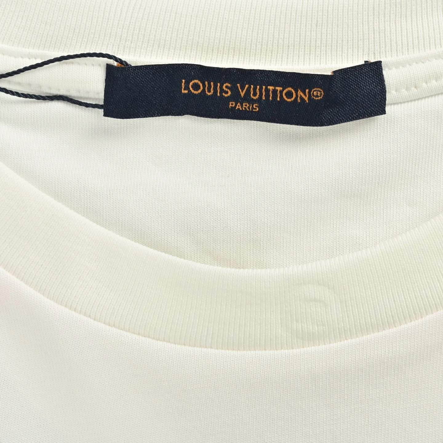 Louis Vuitton/Louis Vuitton 25ss double dog logo printed short sleeves